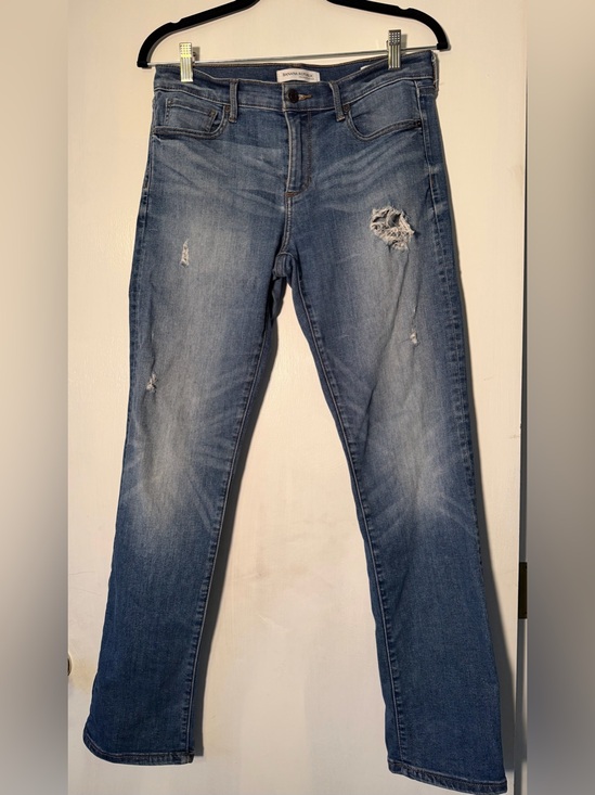 Banana Republic Denim - Banana Republic Premium Denim Women’s Straight-Leg Distressed Jeans, Size 27.